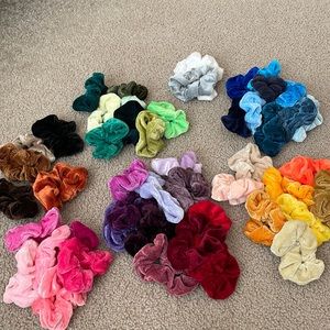 Velvet scrunchies never worn